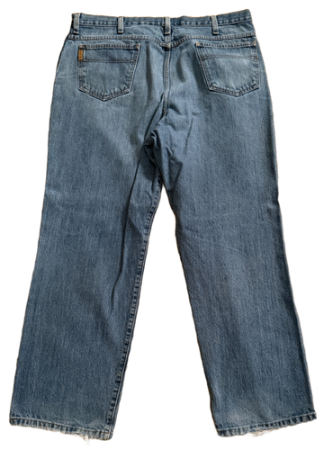 Jeans uomo Cinch Western denim blu taglia 40x30 etichetta verde effetto invecchiato MB90530 - Foto 2 di 7