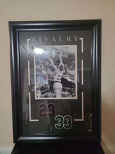 Michael Jordan Larry Bird Rivalry gerahmt. - Bild 4 von 5