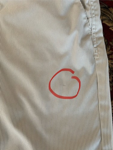 Hurley Nike Dri-Fit Beige with Black Stripes Shorts Men's Size 33 Belt Loops - Afbeelding 14 van 15