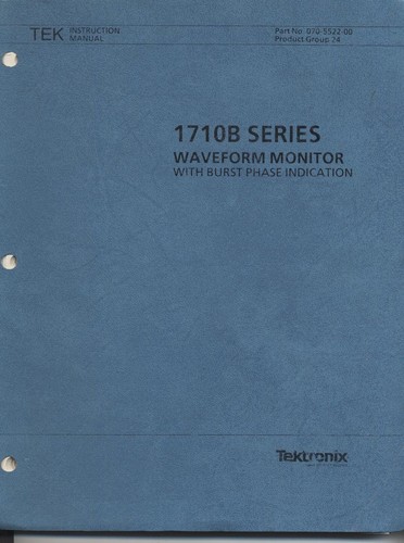 Tektronix Service, Operating, Instruction Manuals - Various - Picture 119 of 148