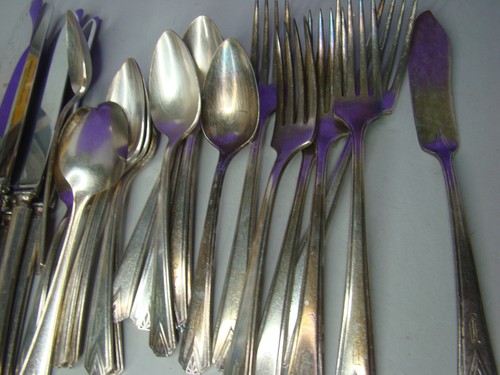 29-teiliges Oneida Community CLARION 1931 Versilbertes Besteck Servierset - Bild 17 von 18