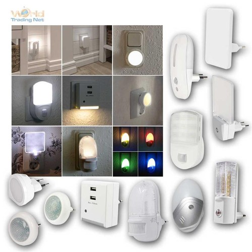 LED Nachtlicht Nachtlampe Orientierungslicht für die Steckdose 230V Notlicht - Bild 1 von 17