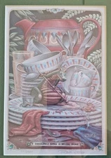 Vtg Randal Spangler A Draglings Work is Never Done Signed Dragon Print Framed