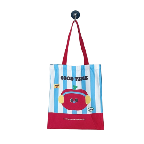 Cute Style Cartoon Canvas Bag Cloth Material Cute Canvas Bag Student - Picture 13 of 14
