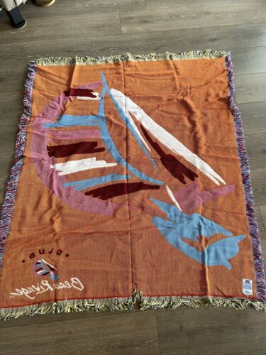 The Northwest Company Beau Rivage Casino Woven Tapestry Blanket Sailboat Cotton - Picture 4 of 9