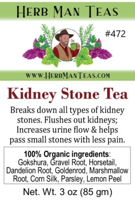 KIDNEY STONE TEA | designed to slowly dissolve kidney stones& improve urine flow