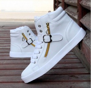 Fashion-Hip-Hop-Men-039-s-Casual-High-Top-Sport-Sneakers-Running-Leather-Shoes-New