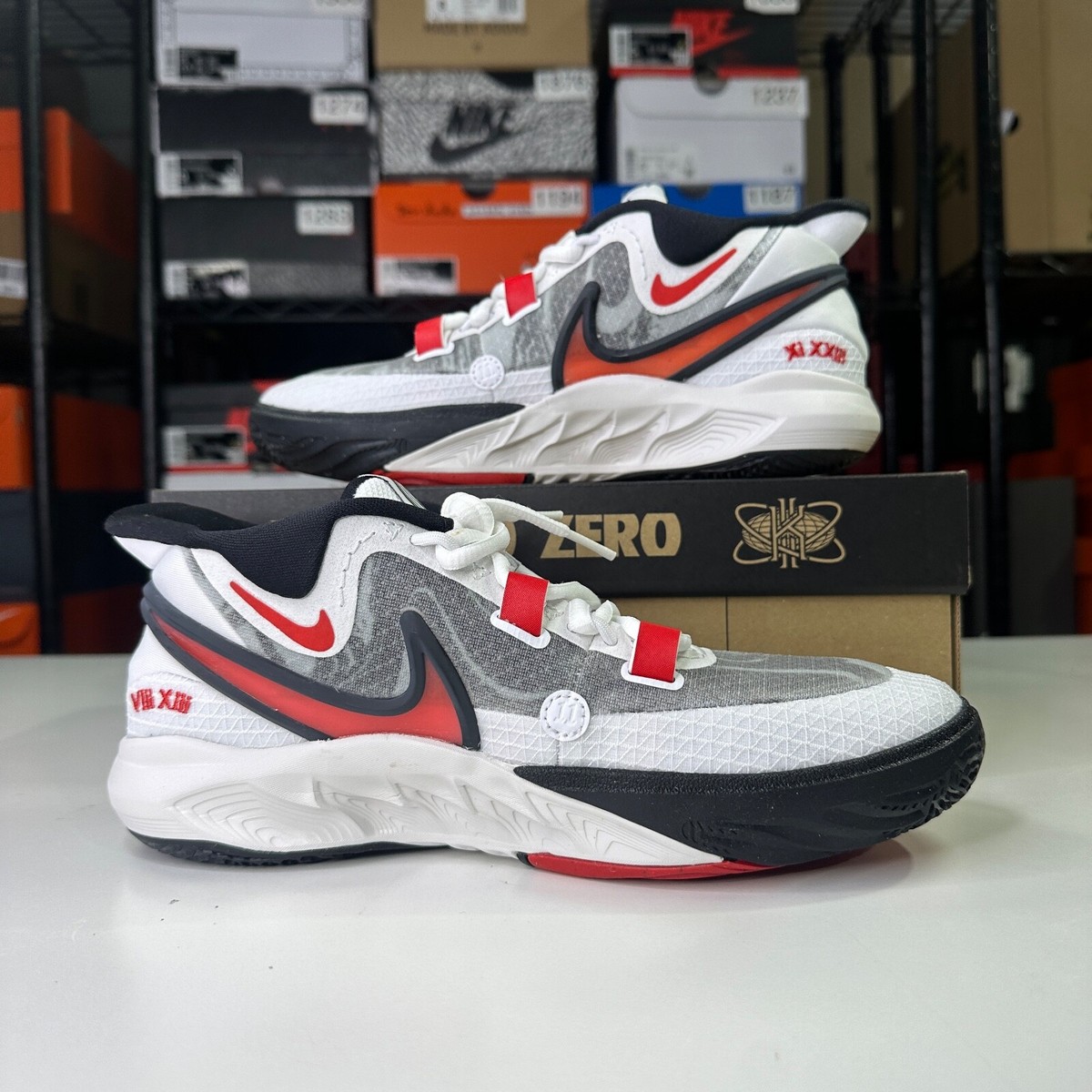 Nike Kyrie 8 Go GS White University Red | Size 7Y Boys