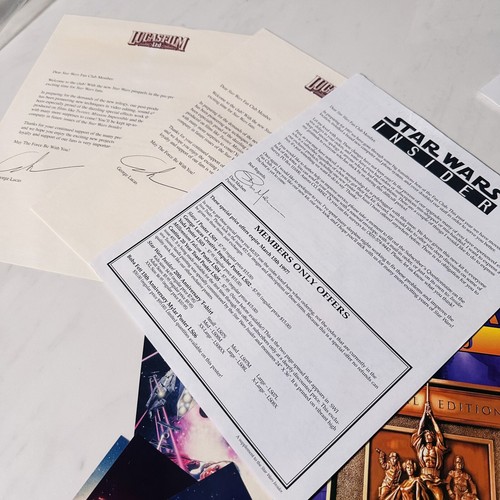 Star Wars Insider Fan Club Supplement Lucas letter & posters postcards Magazine - Picture 3 of 7