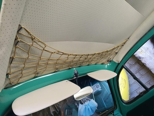 Overhead Storage Net for VW Beetle TAN Bug Type 1 beetle oval split bug AAC012