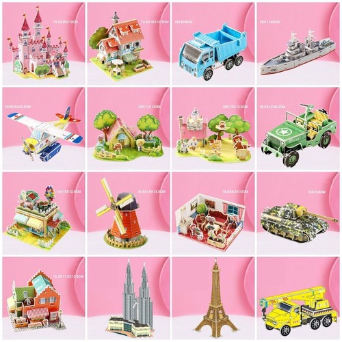 Assembly Building Blocks 3D Castle Building Block Toy Kids - Picture 2 of 42