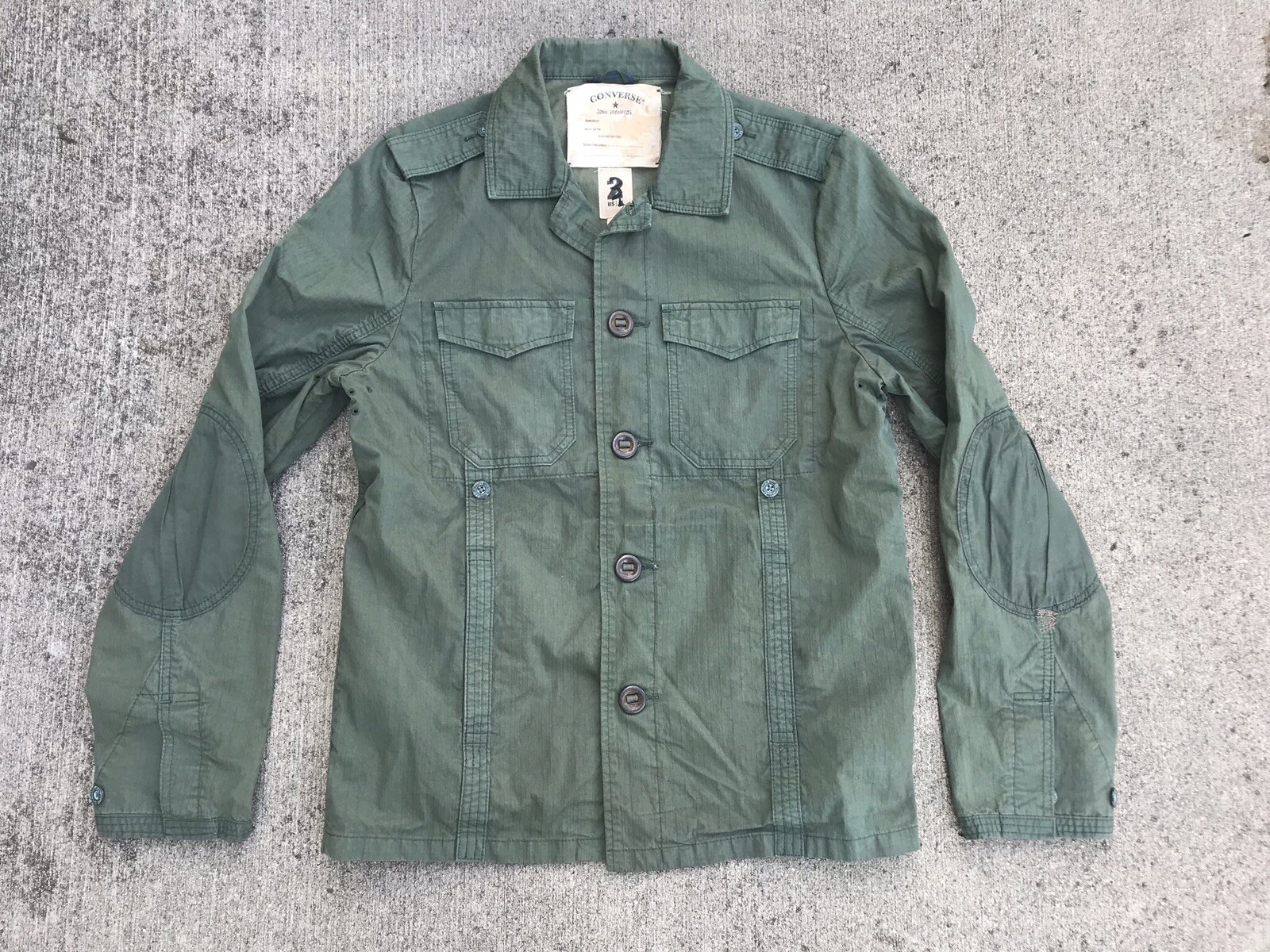 Hulpeloosheid bladerdeeg knecht John Varvatos Converse Men's Military Style Jacket Med (Rare Prototype Sample ) | eBay Hulpeloosheid bladerdeeg knecht John Varvatos Converse Men's Military Style Jacket Med (Rare Prototype Sample ) | eBay