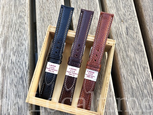 PERUVIANO Superior LAMA Leather Taper+ Watch Straps - by CINTURINI POLETTO (IT) - 第 3/12 張圖片