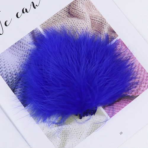 50PCS Premium Fluffy Turkey Marabou Feather Fashion Carnival Skirt Decor Plumes - Bild 12 von 37