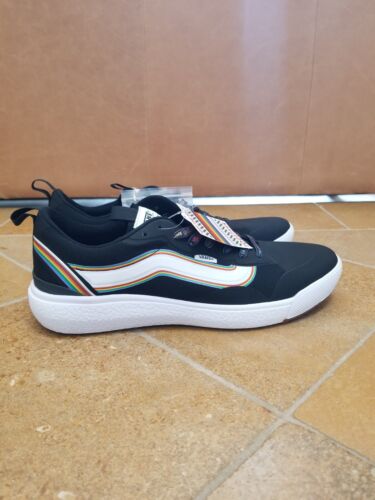 Zapatos de gimnasio informales para correr VANS Ultrarange EXO Pride para hombre talla 12 negros blancos - Imagen 4 de 12