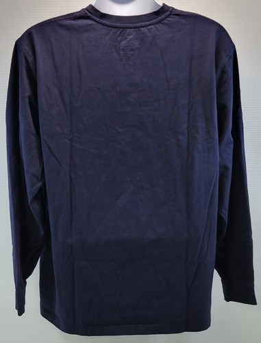 S) LL Bean Herren Henley Hemd Traditional Fit dunkelblau Langarm XL - Bild 5 von 8
