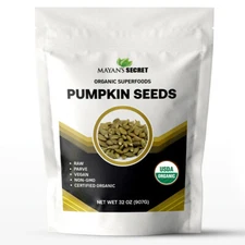Mayan's Secret - Raw Pumpkin Seeds Organic 2lb, Parve, Vegan, Non GMO