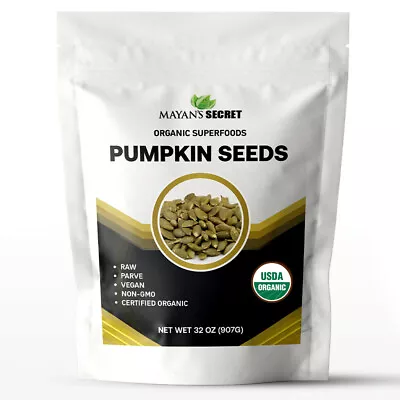 Mayan's Secret - Raw Pumpkin Seeds Organic 2lb, Parve, Vegan, Non GMO