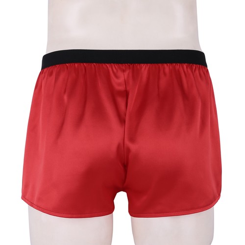 Men's Satin Boxer Shorts Silk Bottoms Loose Briefs Swimming Trunks Swimwear - Picture 19 of 98