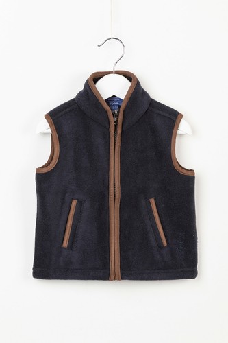 Rydale Kid's Fleece Waistcoat Sleeveless Jacket Zip Up Gilet Vest in 3 Colours - Picture 2 of 4