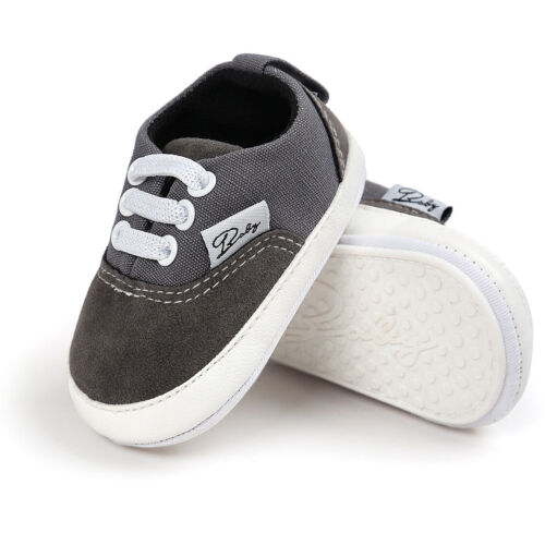 Baby Jungen Mädchen Schuhe Canvas Kleinkind Turnschuhe Anti-Rutsch Säugling erste Lauflernschuhe - Bild 7 von 21