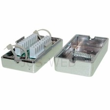 CAT.6 LSA Anschlussbox Netzwerk Kabel Verbinder Connection Box LAN 2x RJ45