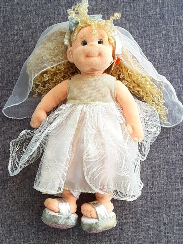TY Beanie Bopper Sassy Star Doll In Bride Outfit 12"
