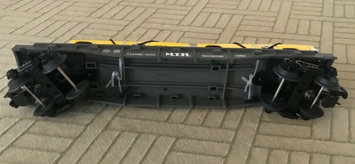 RAIL KING VON M.T.H. 30-7625 Autotransport Flachwagen mit Ertl ’59 Taxis, NEU - Bild 5 von 11