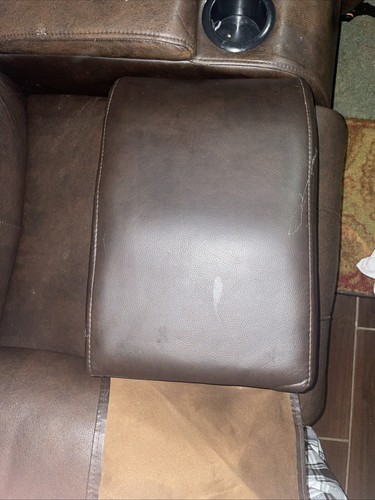 Living Room Couch Leather Set-Seater Recliner Electric Gently Used. - Picture 8 of 13