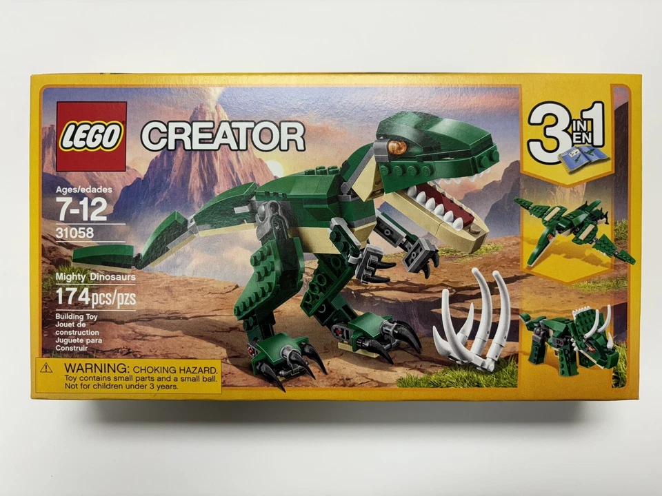 LEGO Creator Mighty Dinosaur Toy 31058 3 en 1 T-Rex - Nuevo Sellado Foto 3 de 4