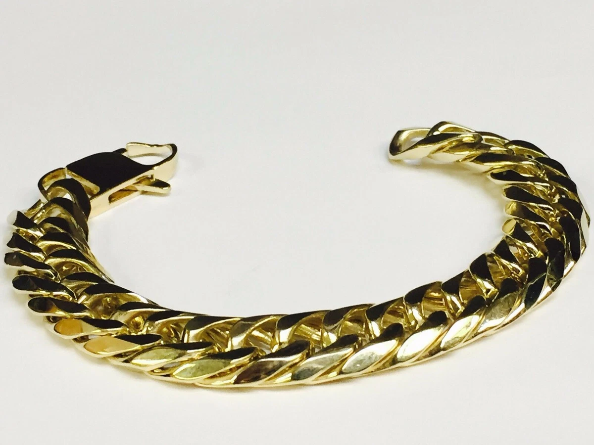 Mens 14k 2024 gold bracelet ebay