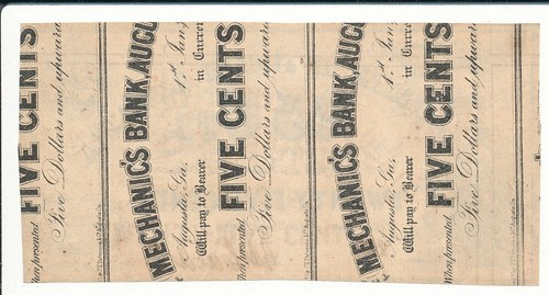 NC27B State of North Carolina 1863 25c Note On GA Notes - Bild 2 von 2