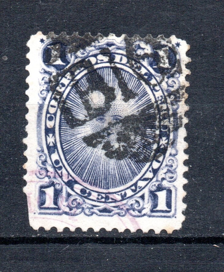 PERU, SELLOS POST CLASICO, MATASELLOS CORREO BRITANICO EN PERU