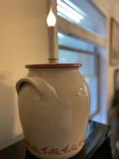 Electric Stoneware Crock Candlestick