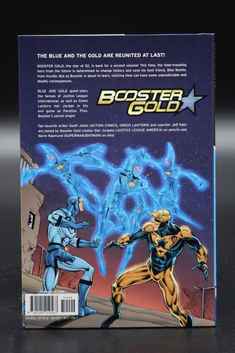 Booster Gold (2008) HC/DJ #2 1st Print Blue & Gold Geoff Johns Dan Jurgens NM - Picture 2 of 4