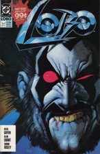 LOBO #1 VF, Simon Bisley, Direct DC Comics 1990 Stock Image