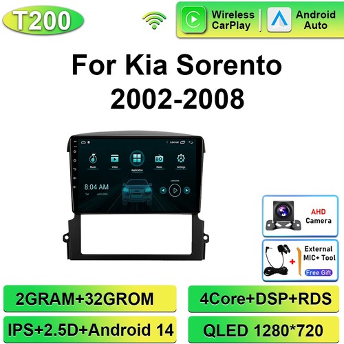For KIA Sorento 2002-2008 Android Car Radio CarPlay Stereo Player GPS Screen - Picture 8 of 31