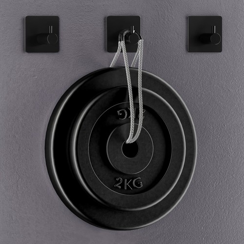 240 Pack Black Self Adhesive Sticky Wall Door Hook Bathroom Towels Robe Hanger - Picture 3 of 7