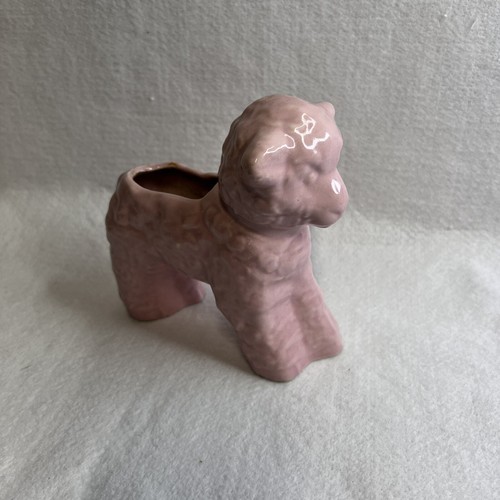 Pink Lamb Vintage Ceramic Planter Plant Holder Ceramic Figurine McCoy USA - Picture 3 of 7