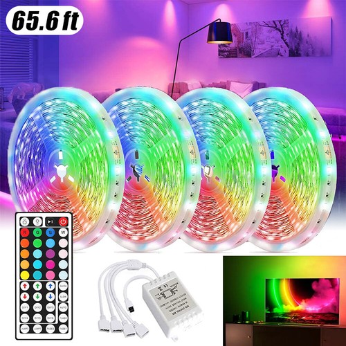 20M Color Changing LED Strip Lights Flexible Light Strip with Remote for Bedroom - Picture 2 of 12