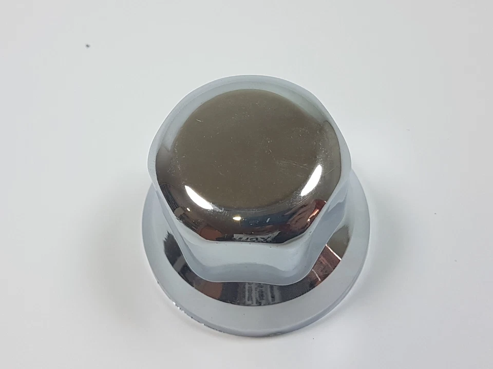 60x 32mm Plastic CHROME Wheel Nut Cover Caps Lux fit Truck Scania Mercedes Volvo - Image 4 of 4