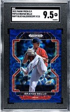 2022 Panini Prizm Draft Brayan Bello NAVY BLUE KALEIDOSCOPE /15 SGC 9.5 MINT+