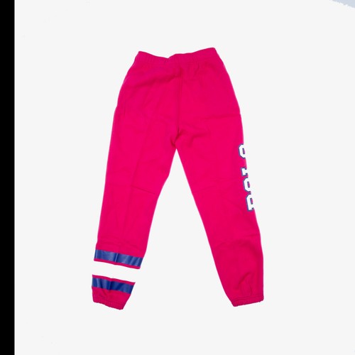 Polo Ralph Lauren Girls' Collegiate Jogger Pants Sport Pink Size M (8-10) 4340 - Picture 2 of 2