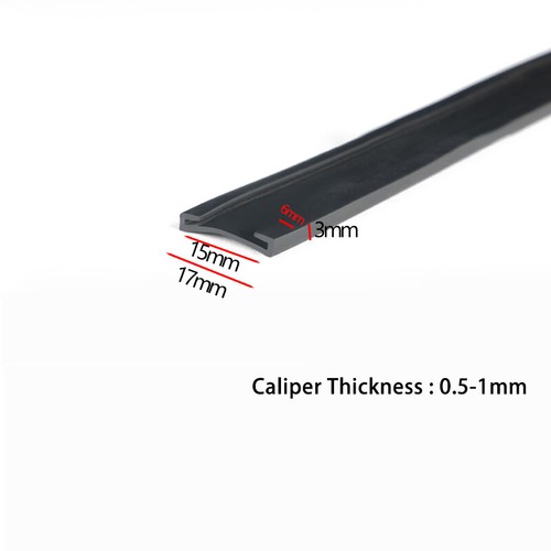 Rubber Double U-Shaped Sealing Strip Edging Trim Seals Gasket Edge Protector - Picture 11 of 28