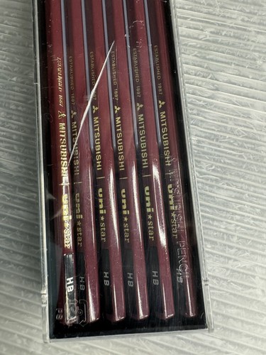 vintage Mitsubishi Unistar HB PENCIL set/12 - Picture 4 of 5
