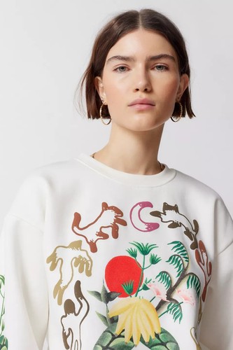 URBAN OUTFITTERS MARKET LIFE CYCLE CREW SWEATSHIRT GRÖSSE S NEU MIT ETIKETT - Bild 3 von 4