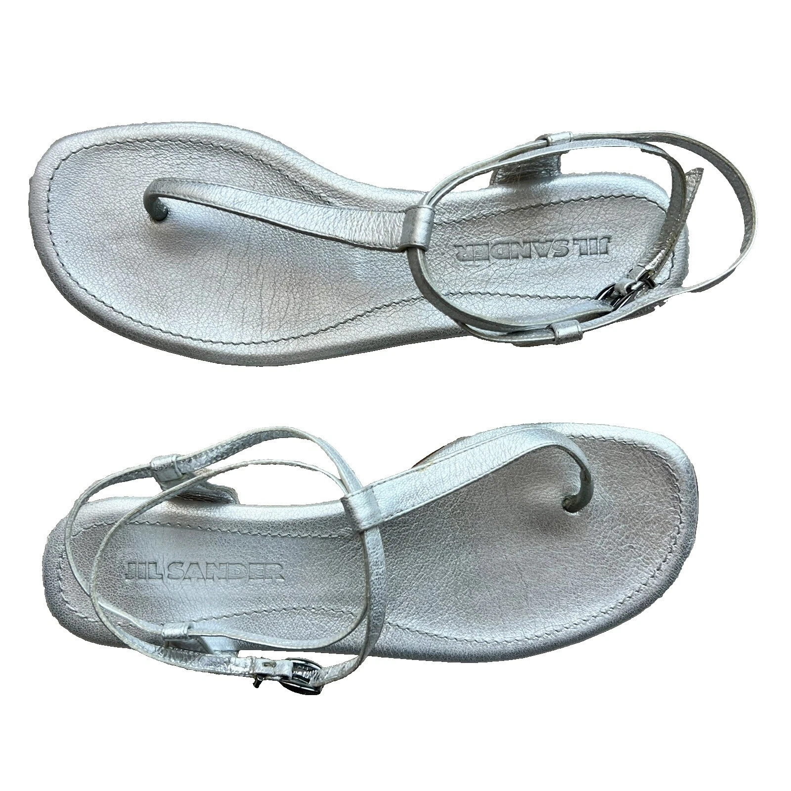 Jil Sander女式休闲纯色凉鞋