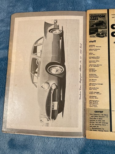 Vintage Custom Cars Magazine Vol: 2 No 1 September 1958 Teen Pub. Paperback - Bild 7 von 15