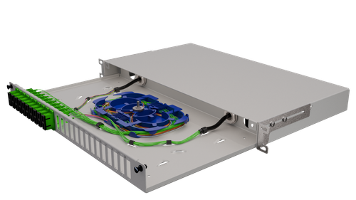 19" 1U 2U Rack Mount Fiber Optic Distribution Box - 12x, 24x, 48x Simplex Duplex - Picture 25 of 60