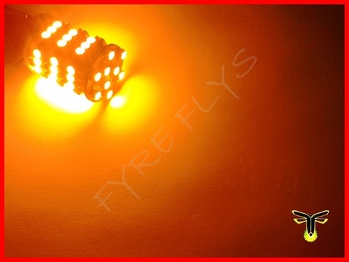 2X 7443 7440 922A Alta Potencia 54-LED Amarillo Ámbar Señal de Giro #G9 - Imagen 5 de 5